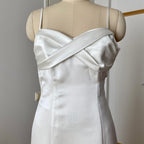 80s PATRICIA Blue Strapless Party Dress-Floral Flocked Mini Prom Dress