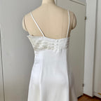 80s PATRICIA Blue Strapless Party Dress-Floral Flocked Mini Prom Dress
