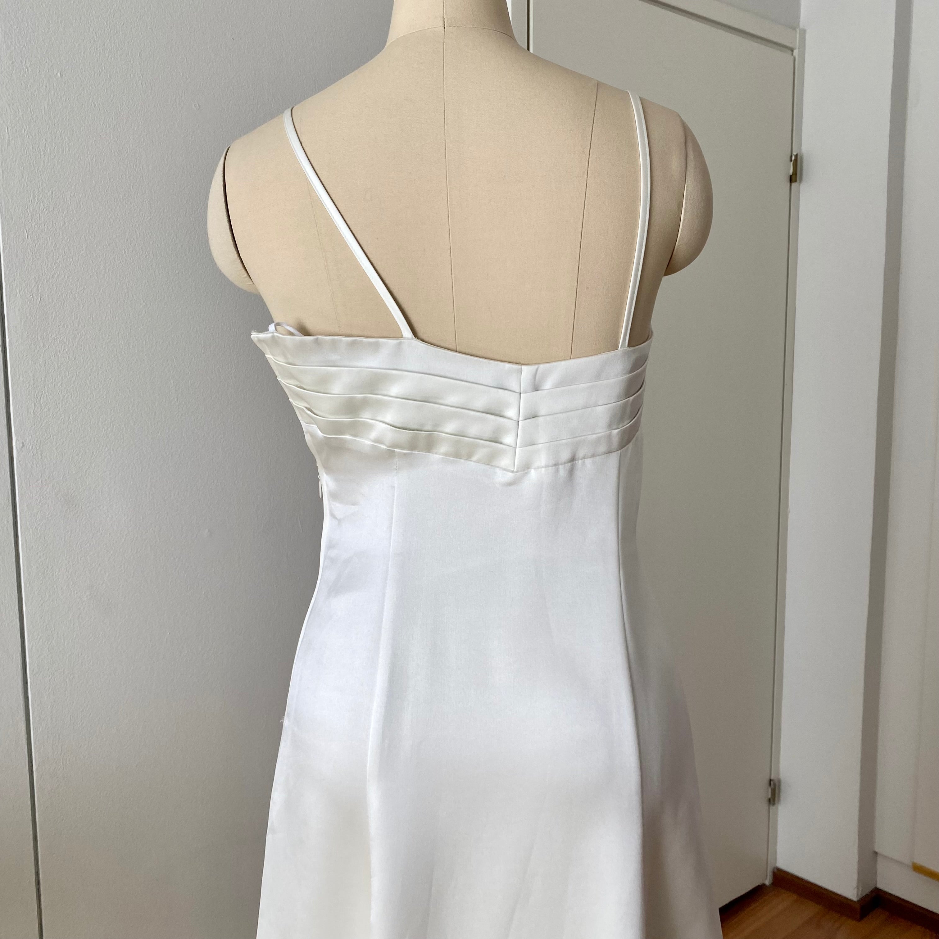 80s PATRICIA Blue Strapless Party Dress-Floral Flocked Mini Prom Dress
