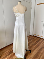 80s PATRICIA Blue Strapless Party Dress-Floral Flocked Mini Prom Dress