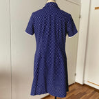 70s DIOLEN LOFT Polka Dot Mod Mini Dress-Retro Secretary Day Dress