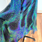 70s 80s VERA MONT Halter Neck Maxi Dress Floor Length Backless Cocktail Party Dress