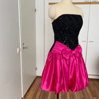 80s SCARLETT NITE Sequins Party Dress-Vintage Strapless Prom Party Dress ILGWU