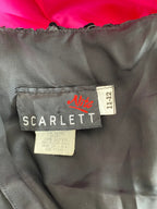 80s SCARLETT NITE Sequins Party Dress-Vintage Strapless Prom Party Dress ILGWU