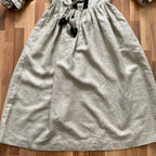 80s INZY DESIGN Linen Trachten Dress-Puff Sleeves Austrian Dirndl Dress