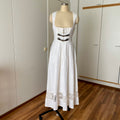 90s Vintage White Austrian Dirndl Dress-Bavarian Folk Trachten Dress