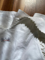 90s Vintage White Austrian Dirndl Dress-Bavarian Folk Trachten Dress