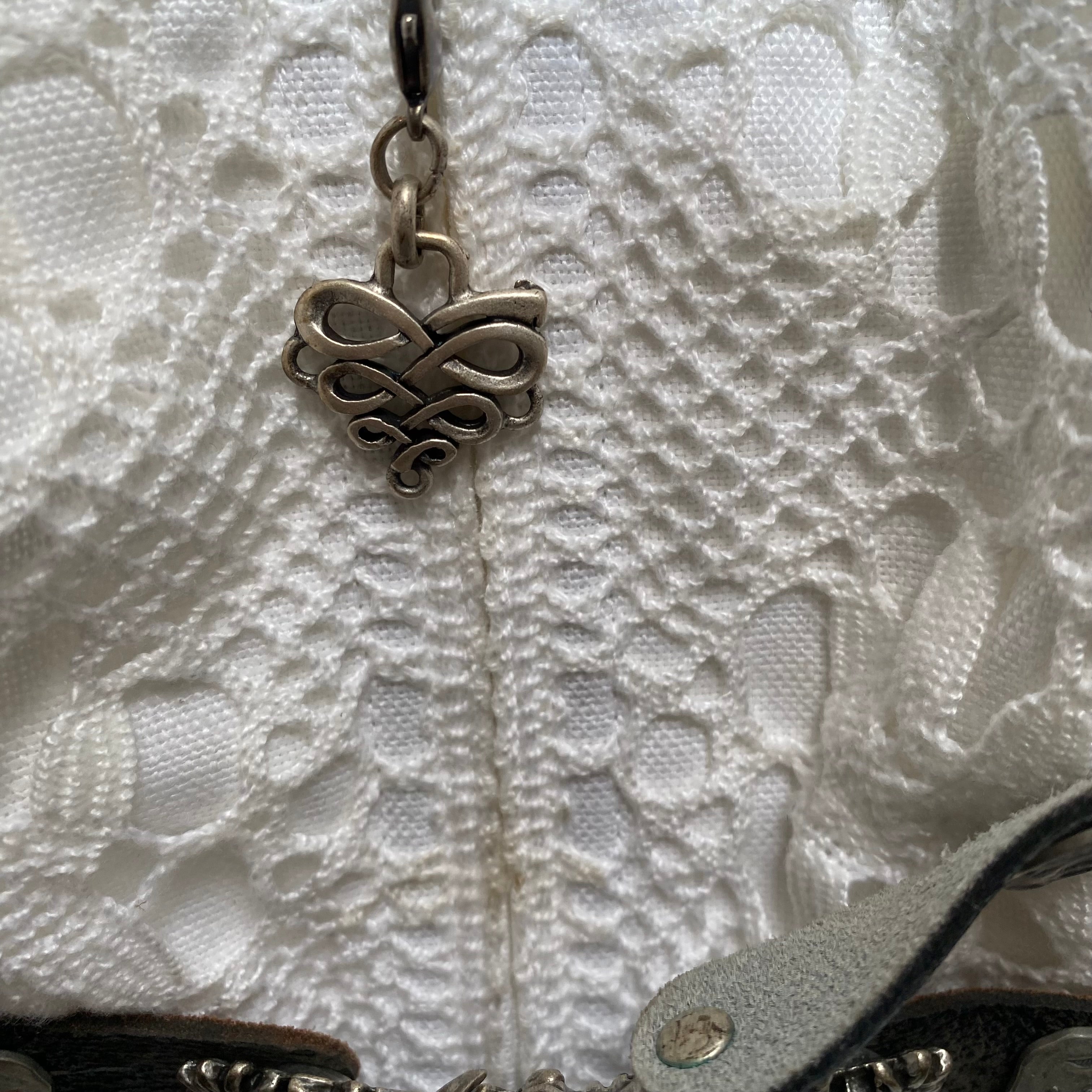 90s Vintage White Austrian Dirndl Dress-Bavarian Folk Trachten Dress