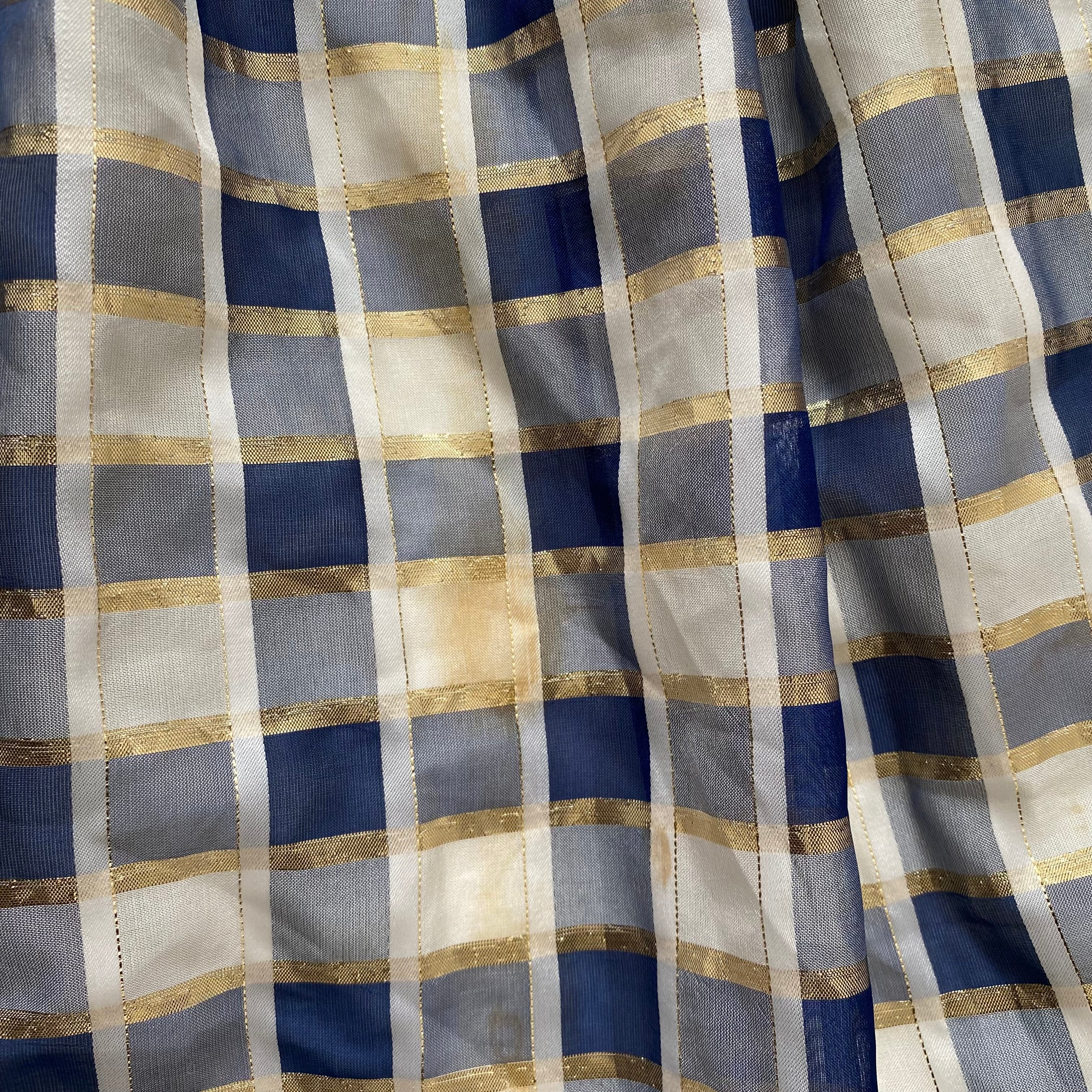 70s Gingham Check Midi Party Dress-Vintage Cocktail Prom Evening Dress