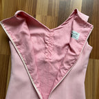 60s 70s Pink Mod Shift Mini Dress-Aline Sleeveless Vintage Dress-Retro Gogo Space Age Twiggy Style Dress