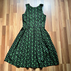 Wenger German Dirndl Dress w/ Apron-Bavarian Folk Print Oktoberfest Trachten EU 40