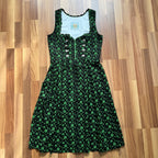 Wenger German Dirndl Dress w/ Apron-Bavarian Folk Print Oktoberfest Trachten EU 40