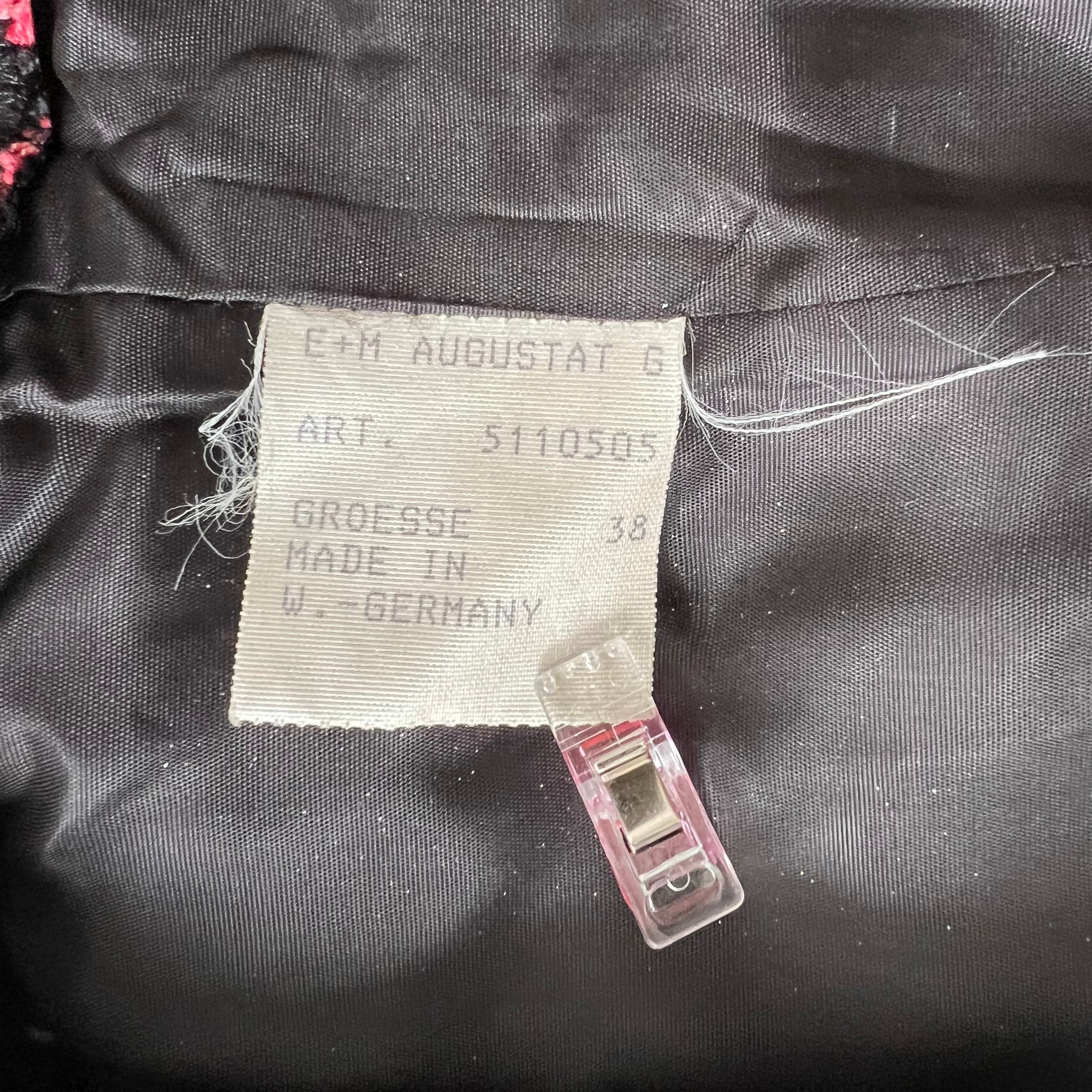 1980s AUGUSTAT Cotton Party Dress-Sweetheart Basque Waist Bubble Hem Dress