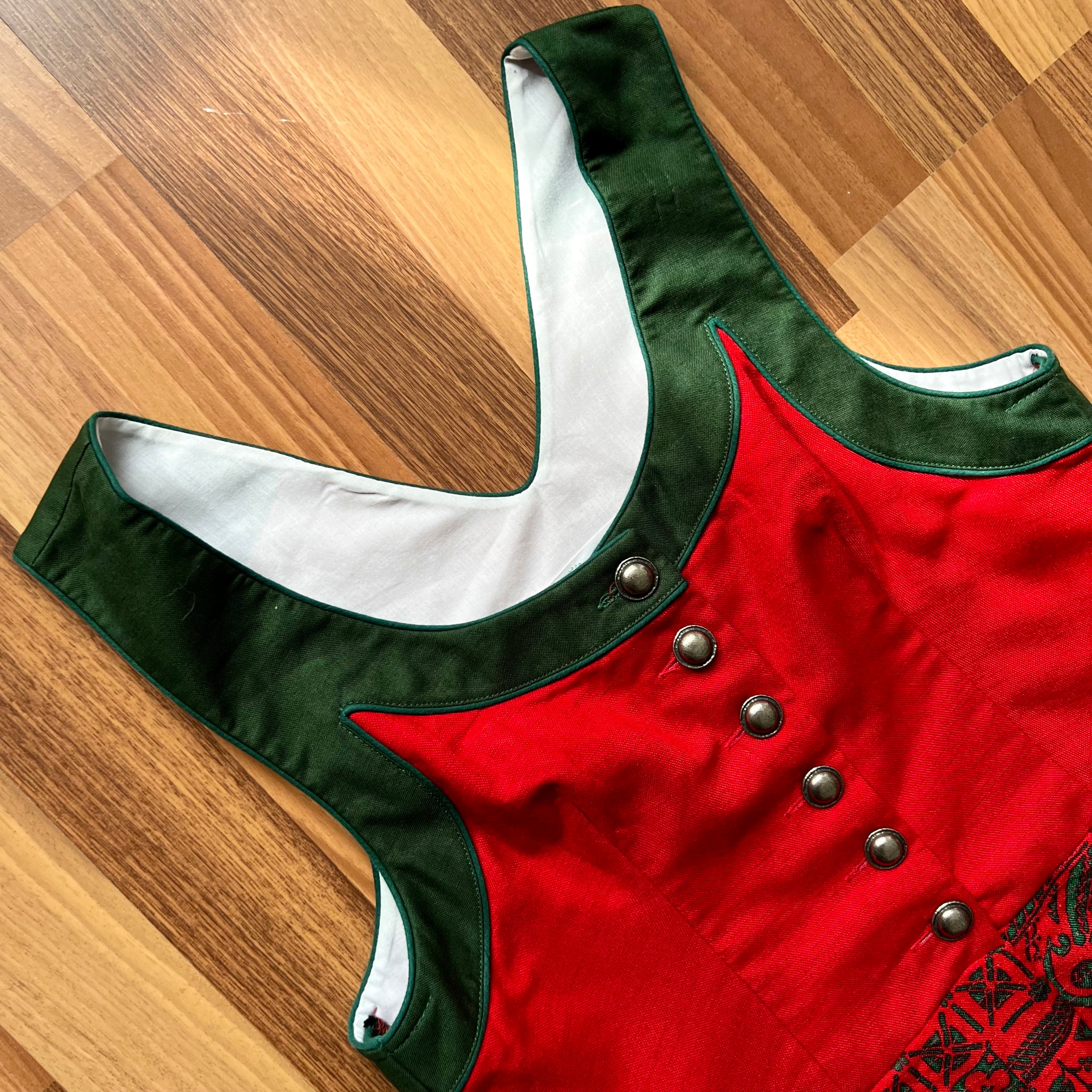 1970s Vintage Austrian Dirndl Dress-Bavarian Folk Trachten Midi  Oktoberfest Outfit EU 40