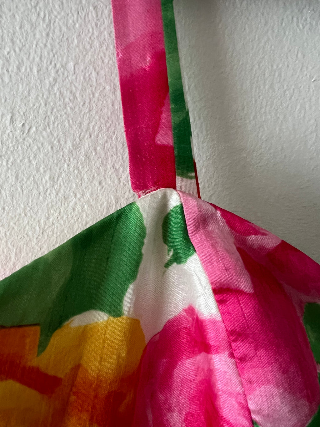 1980s VERA MONT Floral Cocktail Dress-Organza Ruffle Prom Party Gown EU 40