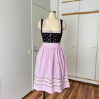 Country Line Cotton Dirndl and Apron-German Oktoberfest Outfit-Bavarian Trachten Dress EU 38