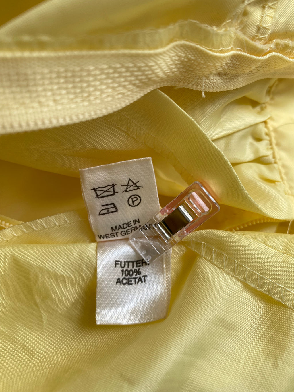 1980s Yellow Romantic Milkmaid Dress-Basque Waist Eyelet Ruffle Cocktail Dress