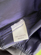 1980s Taffeta Prom Party Dress-Purple Black Cocktail Dress