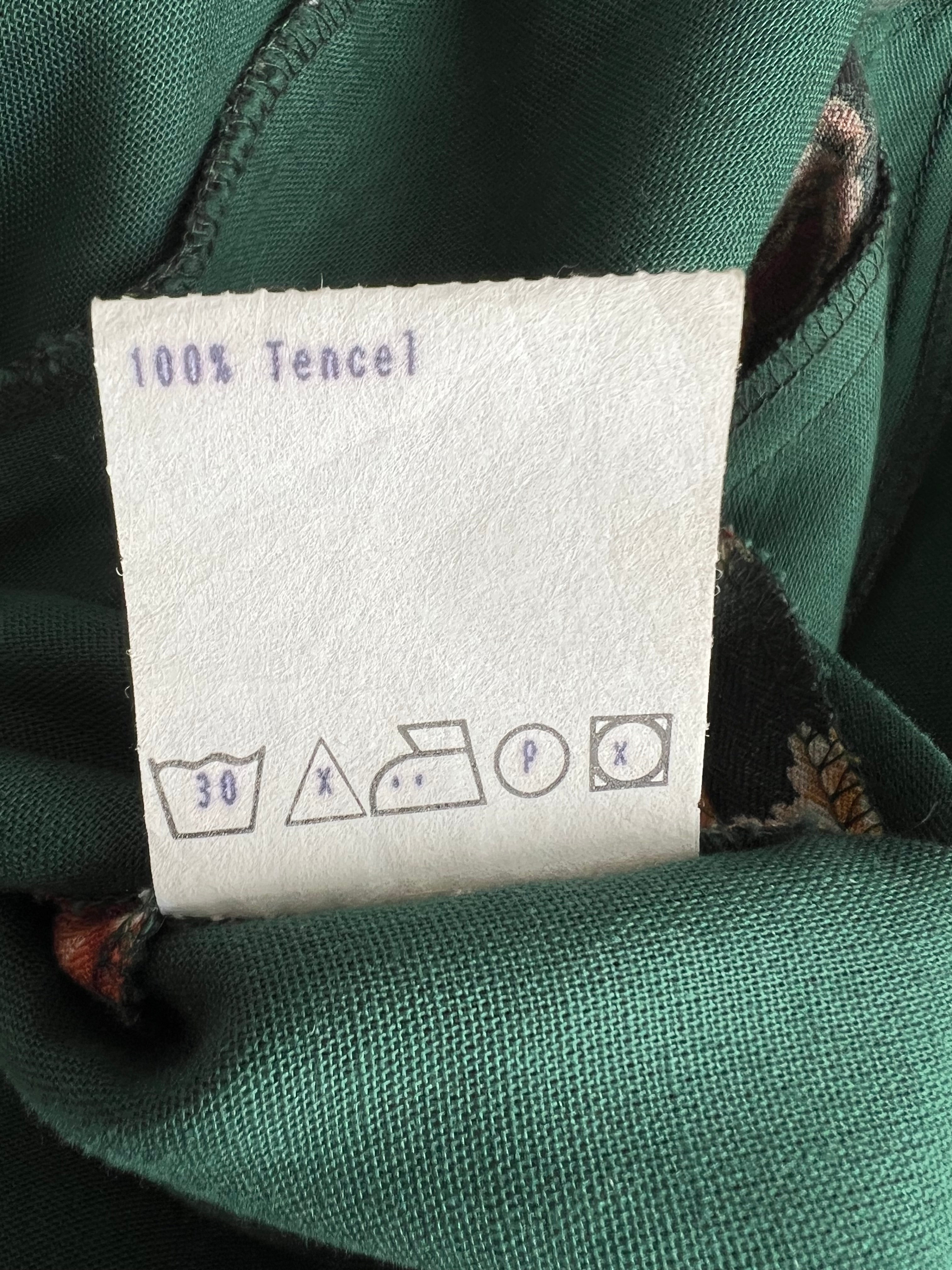 1990s ISOLA Austrian Folk Trachten Dress-Dark Floral Maxi Dirndl Dress EU 40