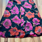 1970s Vintage Floral Maxi Dress-Sleeveless V Neck Summer Sun Dress