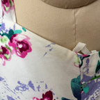 1990s STEPPIN' OUT Cotton Floral Dress-Tie Back Floral Swing Dress Rockabilly