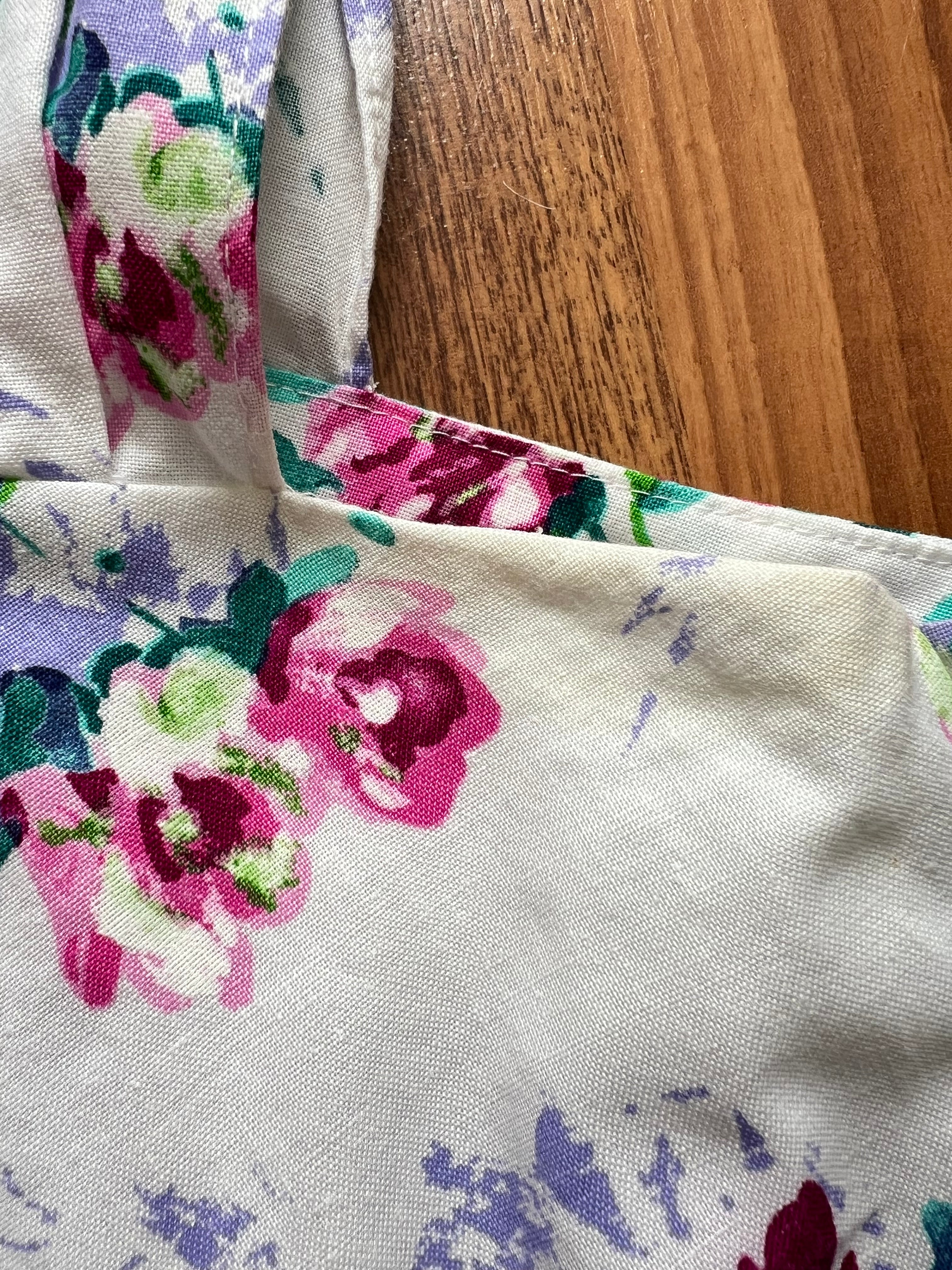 1990s STEPPIN' OUT Cotton Floral Dress-Tie Back Floral Swing Dress Rockabilly