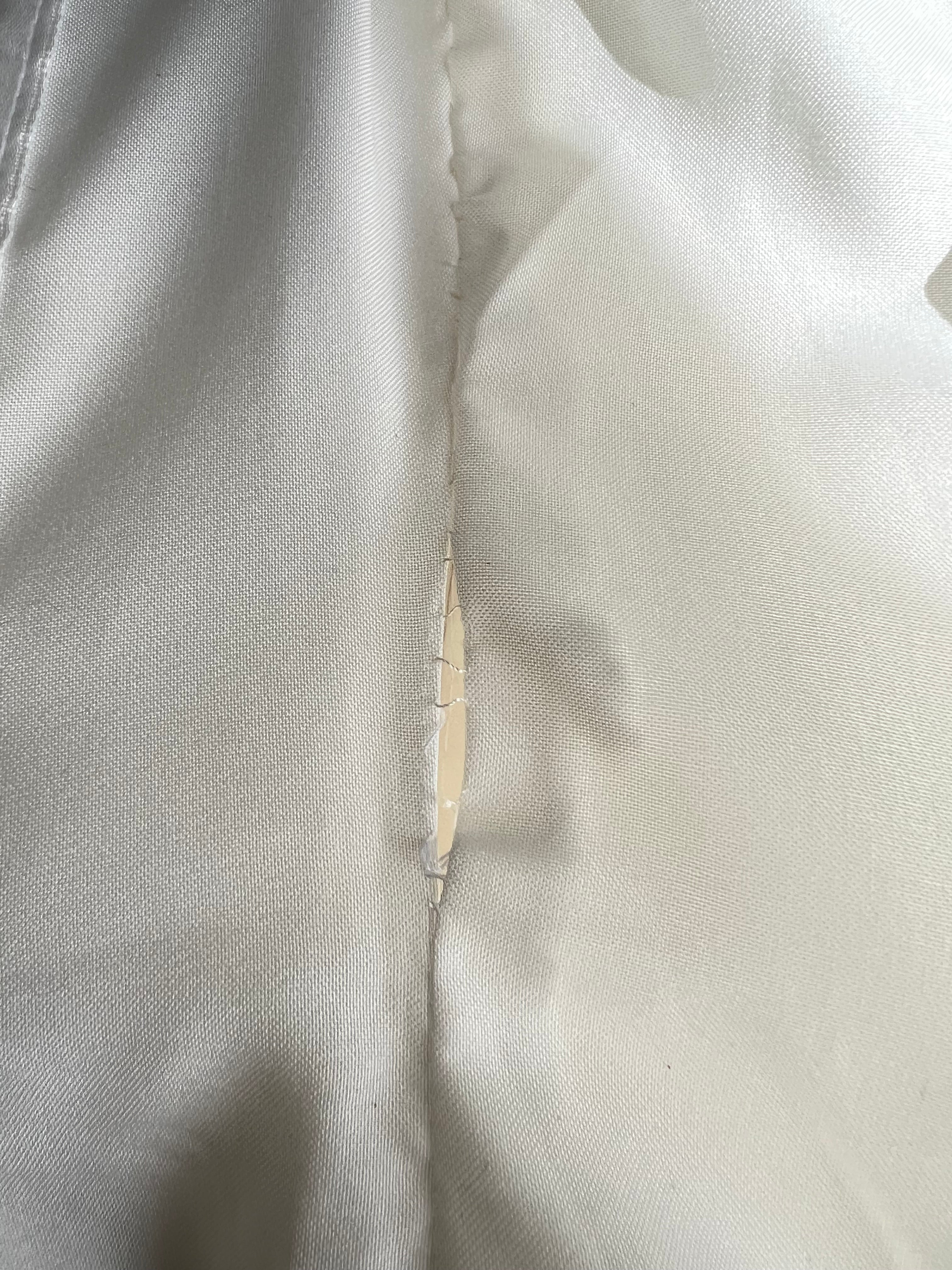 1990s MON CHERI Vintage Wedding Dress-Minimalist Bridal Gown-Low Back Satin Aline Wedding Gown