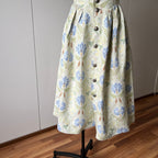 The Sofia Floral Linen Cotton Midi Dress