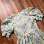 The Sofia Floral Linen Cotton Midi Dress