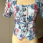 Charlotte Floral Puff Sleeves Romantic Blouse