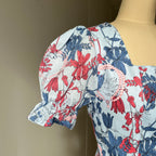 Charlotte Floral Puff Sleeves Romantic Blouse