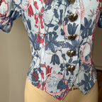 Charlotte Floral Puff Sleeves Romantic Blouse