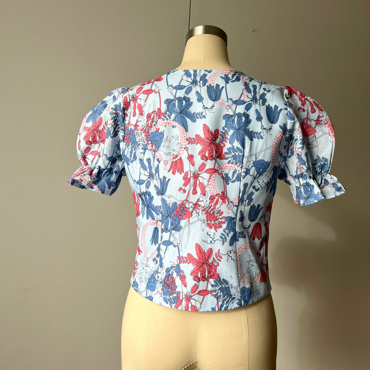 Charlotte Floral Puff Sleeves Romantic Blouse