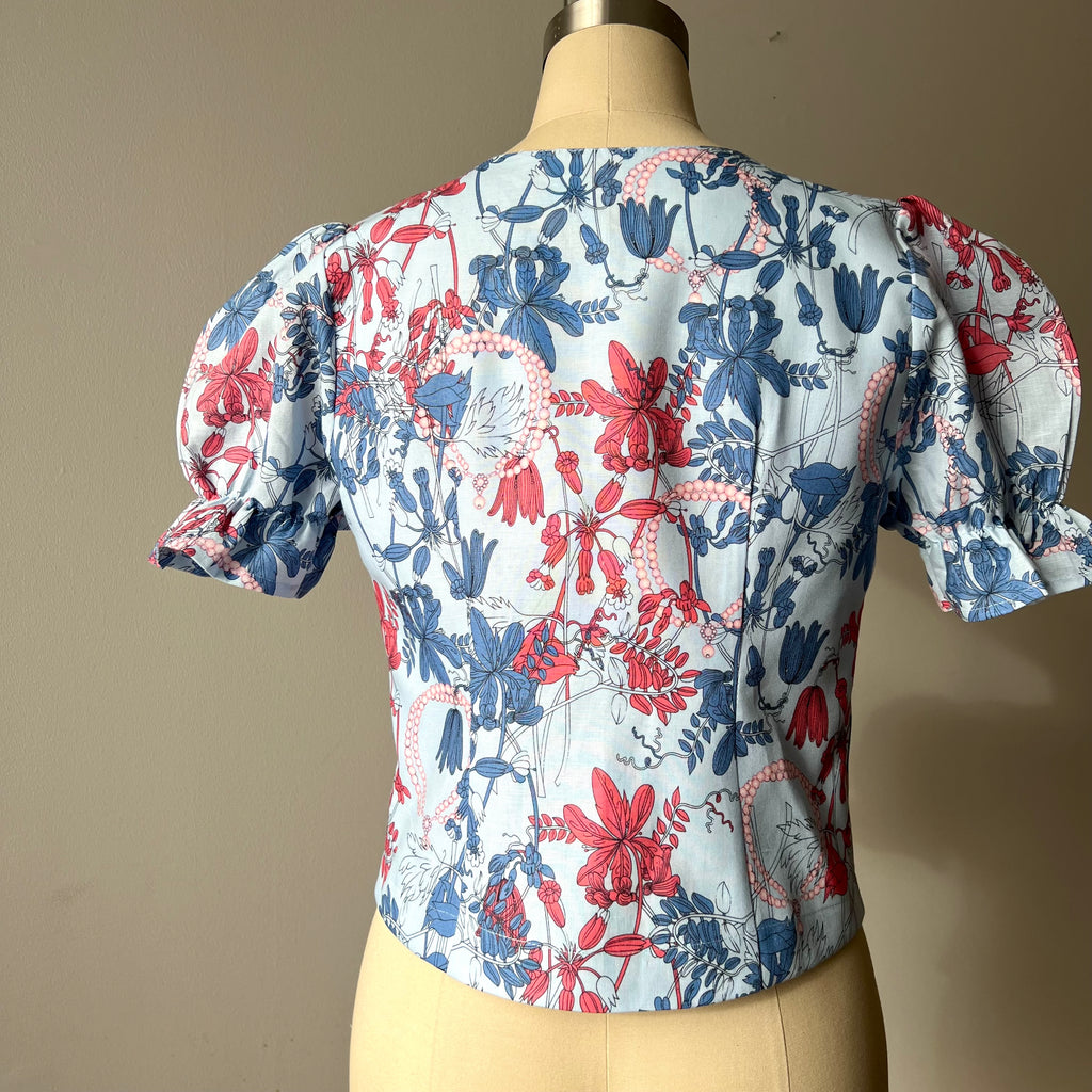 Charlotte Floral Puff Sleeves Romantic Blouse