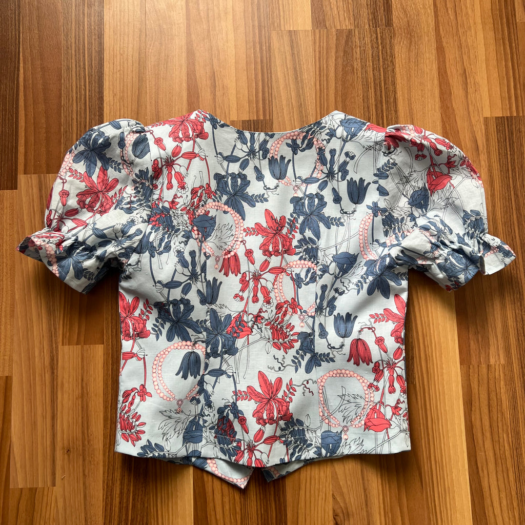 Charlotte Floral Puff Sleeves Romantic Blouse