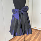 1980s YESSICA Taffeta Prom Party Dress-Strapless Ruched Cocktail Evening Dress EU 36