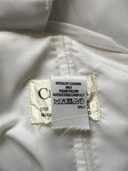 80s JOHN CHARLES Vintage Wedding Dress-Drop Waist Minimalist Bridal Gown
