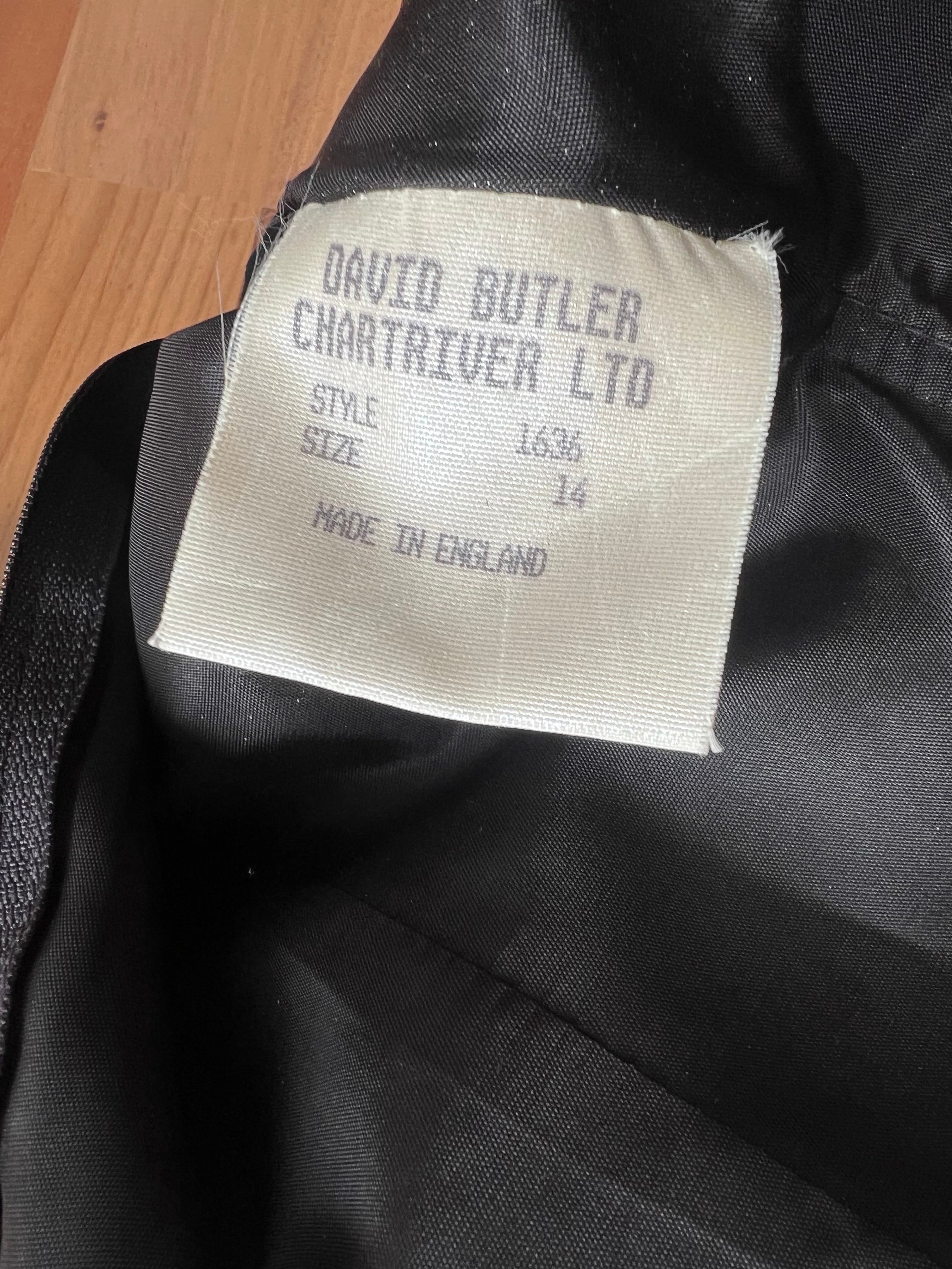 1980s Black Strapless Prom Dress-DAVID BUTLER Gold Sequin Cocktail Mini Gown