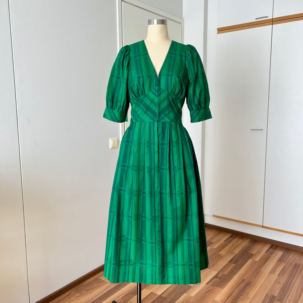 1980s Vintage Tostmann Trachten Dirndl Dress-Austrian Folk Green Oktoberfest Dress EU 40