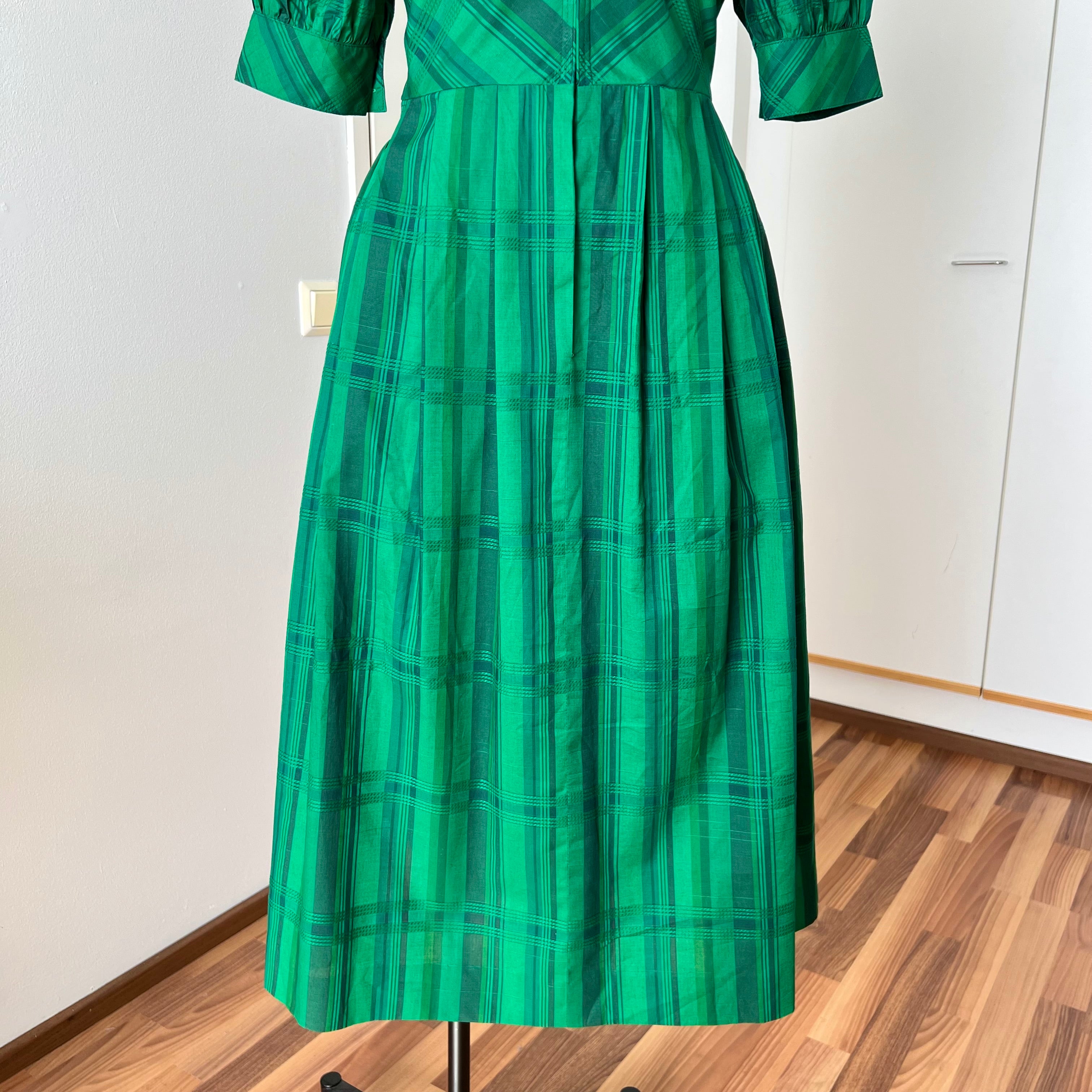 1980s Vintage Tostmann Trachten Dirndl Dress-Austrian Folk Green Oktoberfest Dress EU 40