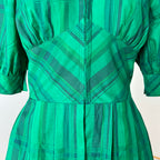 1980s Vintage Tostmann Trachten Dirndl Dress-Austrian Folk Green Oktoberfest Dress EU 40