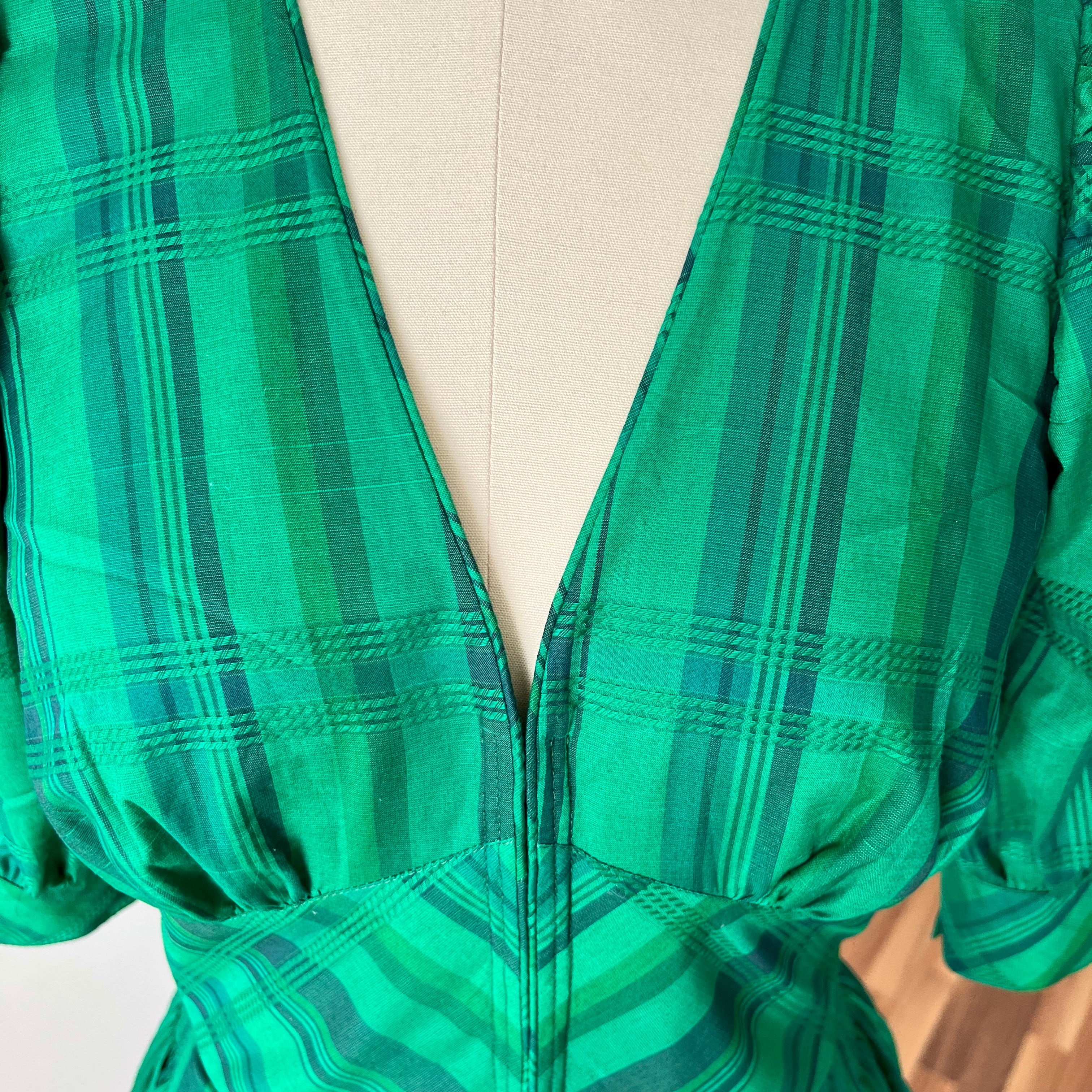 1980s Vintage Tostmann Trachten Dirndl Dress-Austrian Folk Green Oktoberfest Dress EU 40