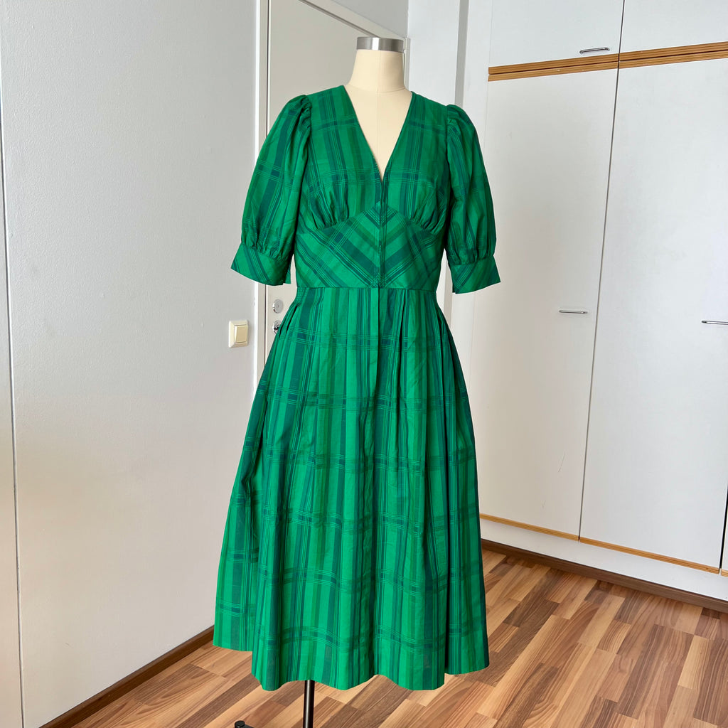 1980s Vintage Tostmann Trachten Dirndl Dress-Austrian Folk Green Oktoberfest Dress EU 40