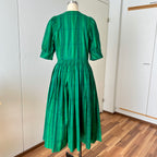 1980s Vintage Tostmann Trachten Dirndl Dress-Austrian Folk Green Oktoberfest Dress EU 40