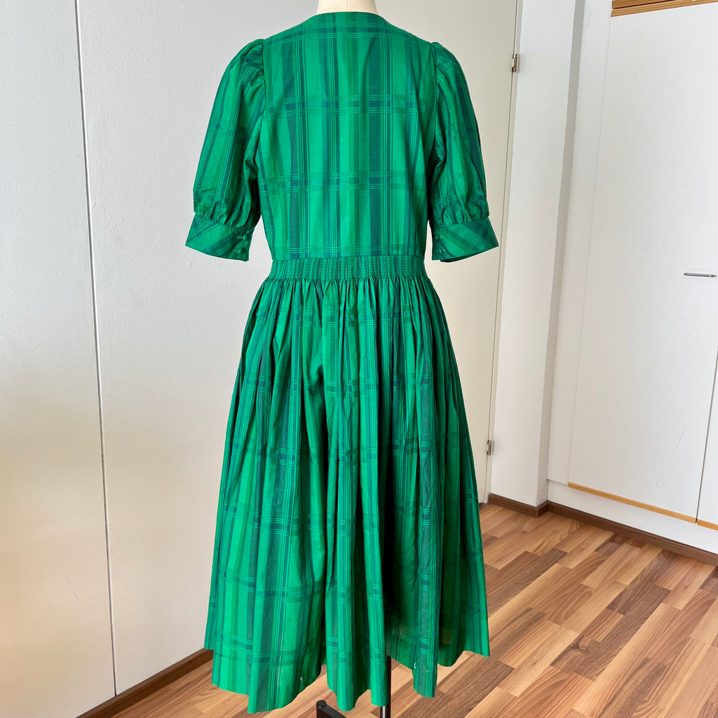 1980s Vintage Tostmann Trachten Dirndl Dress-Austrian Folk Green Oktoberfest Dress EU 40