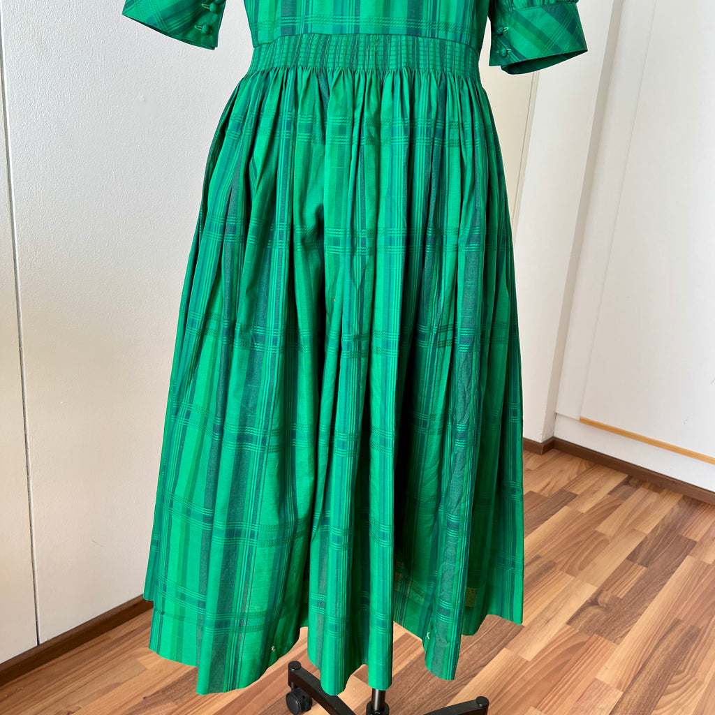 1980s Vintage Tostmann Trachten Dirndl Dress-Austrian Folk Green Oktoberfest Dress EU 40