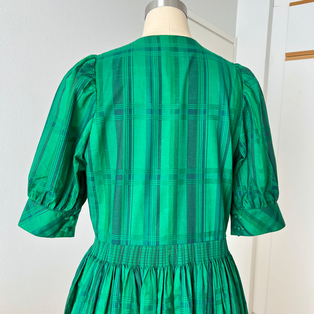 1980s Vintage Tostmann Trachten Dirndl Dress-Austrian Folk Green Oktoberfest Dress EU 40