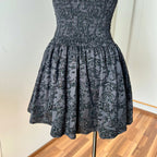 Vintage 90s Black Strapless Party Dress-Y2K Ruched Prom Dress
