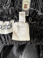 Vintage 90s Black Strapless Party Dress-Y2K Ruched Prom Dress