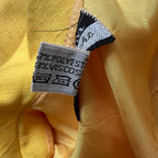 1960s/1970s Vintage Yellow Mod Shirt Dress-Plus Size Aline Button Front Day Dress EU 46